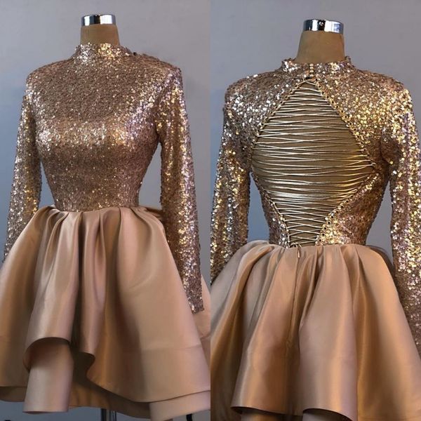 2021 short sequin prom dresses, Black
2021 short sequin prom dresses, Black