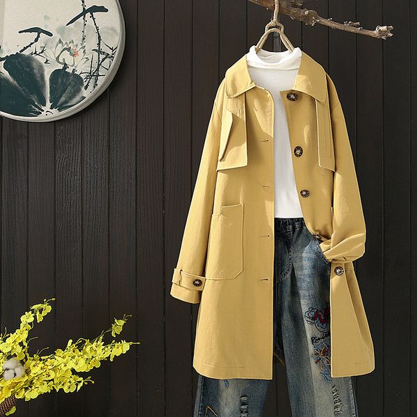2020 women autumn coat turn down collar long sleeve women trench coat with belt casual for long abrigo mujer, Tan;black
2020 women autumn coat turn down collar long sleeve women trench coat with belt casual for long abrigo mujer, Tan;black