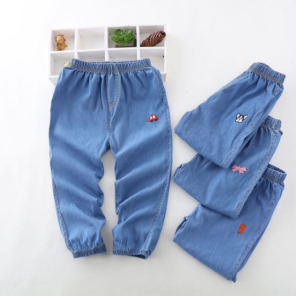 stretch tencel summer 100-140 children's and anti mosquito pants jeans stretch hanging tencel jeans anti-mosquito pants, Blue
stretch tencel summer 100-140 children's and anti mosquito pants jeans stretch hanging tencel jeans anti-mosquito pants, Blue