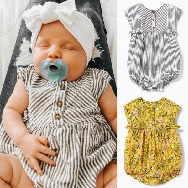 infant toddler baby rompers sleeveless bowknot stripe yellow floral one-piece jumpsuit, Blue
infant toddler baby rompers sleeveless bowknot stripe yellow floral one-piece jumpsuit, Blue
