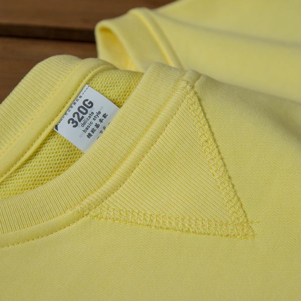 320g iris tectorum yellow pullover pure cotton long-sleeved sweater men's bright yellow white by age looped fabric loose-fit cou, White;black
320g iris tectorum yellow pullover pure cotton long-sleeved sweater men's bright yellow white by age looped fabric loose-fit cou, White;black