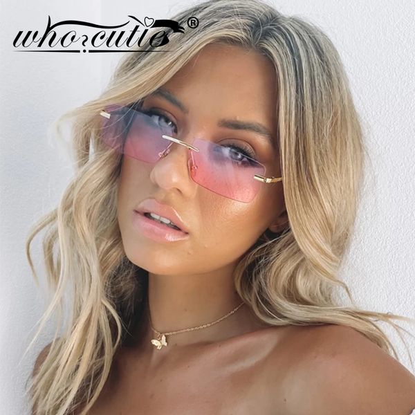 fashion trendy rimless rectangle sunglasses women 2020 brand design frameless 90s metal cool stylish sun glasses sunnies s291, White;black
fashion trendy rimless rectangle sunglasses women 2020 brand design frameless 90s metal cool stylish sun glasses sunnies s291, White;black
