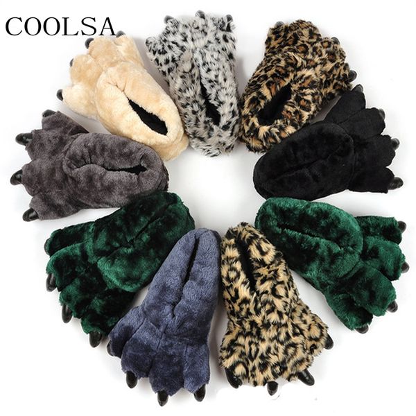 men's winter leopard cotton slippers cute bear paws plush shoes indoor warm home shoes men's fur slides male furry flip flops, Black
men's winter leopard cotton slippers cute bear paws plush shoes indoor warm home shoes men's fur slides male furry flip flops, Black
