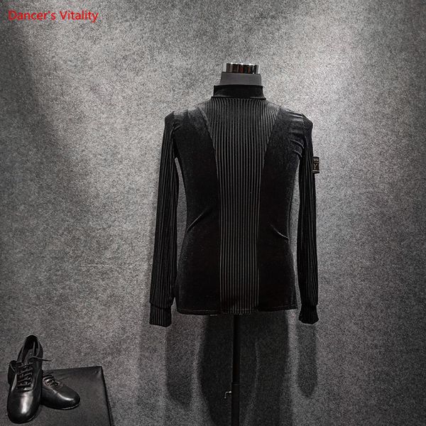 stage wear men's shirt t-shirt latin dance clothing long sleeves shirts modern cha-cha waltz men competition top, Black;red
stage wear men's shirt t-shirt latin dance clothing long sleeves shirts modern cha-cha waltz men competition top, Black;red