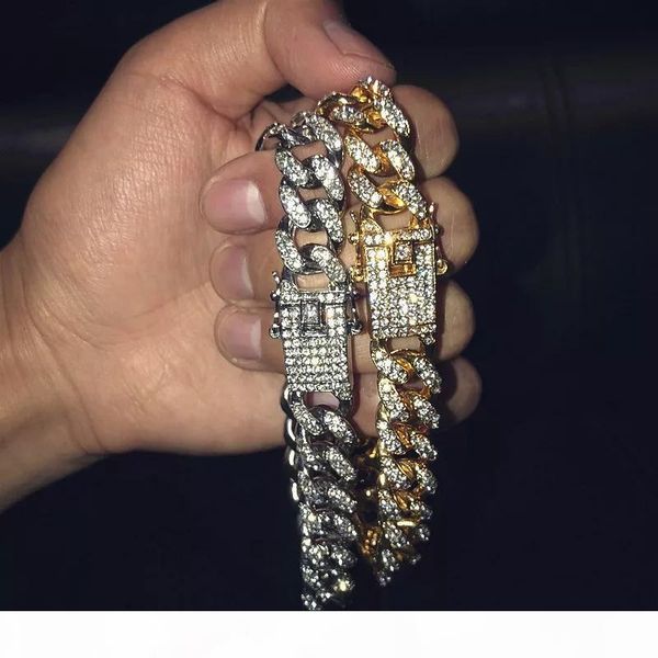 mens hip hop gold bracelets jewelry simulated diamond iced out chain bracelets miami cuban link chain bracelet, Black
mens hip hop gold bracelets jewelry simulated diamond iced out chain bracelets miami cuban link chain bracelet, Black
