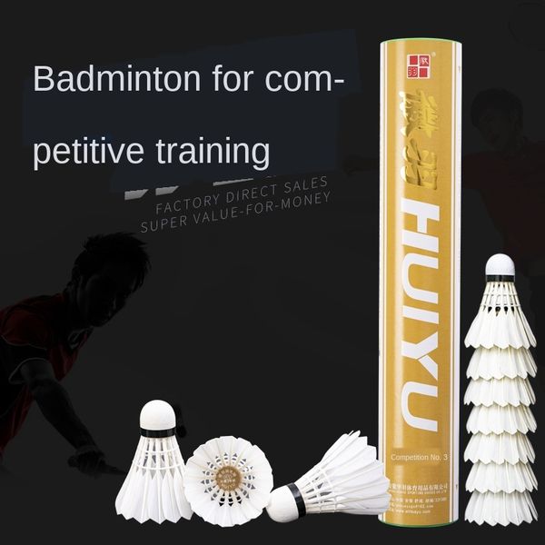 nhpfn huiyu competition no. 3 12-piece badminton wool ball badminton pack durable king stable professional training windproof duck feather b
nhpfn huiyu competition no. 3 12-piece badminton wool ball badminton pack durable king stable professional training windproof duck feather b
