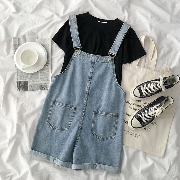 summer boyfriend style denim jumpsuit set women casual black short sleeve t-shirt + strapless blue wide leg trouser matchibg set, White
summer boyfriend style denim jumpsuit set women casual black short sleeve t-shirt + strapless blue wide leg trouser matchibg set, White