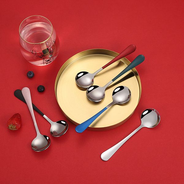 creative stainless steel net red spoons home l spoons thickened small round soup spoon dessert spoon tableware t4502
creative stainless steel net red spoons home l spoons thickened small round soup spoon dessert spoon tableware t4502