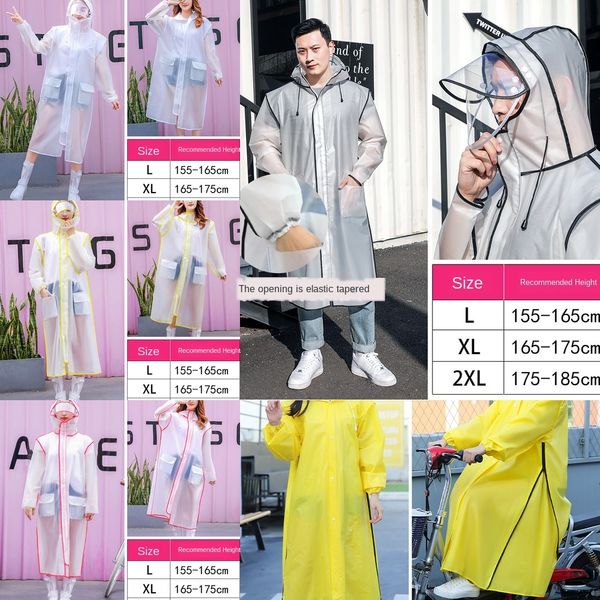 urimk raincoat women's long full-body protective zipper fashion men's thickened plus single zipper transparent protection poncho r, Black
urimk raincoat women's long full-body protective zipper fashion men's thickened plus single zipper transparent protection poncho r, Black