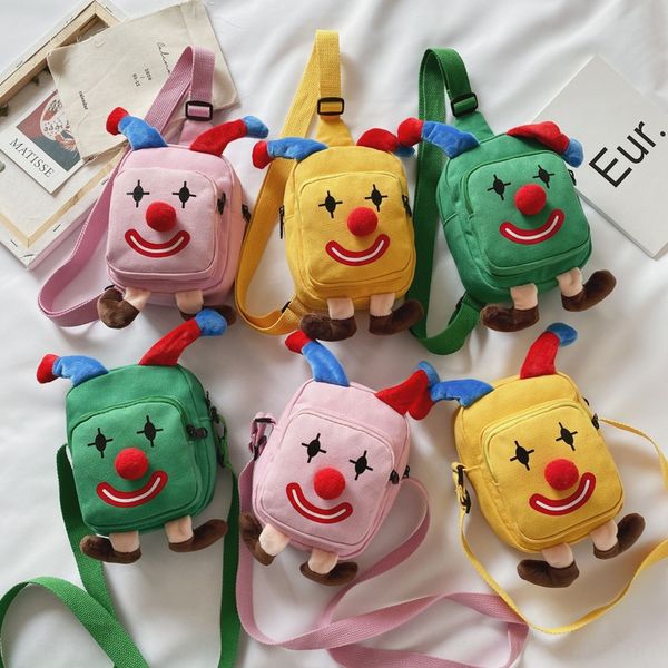korean children's chest canvas canvas cartoon kindergarten baby running bag fashion creative clown straddling girl bag
korean children's chest canvas canvas cartoon kindergarten baby running bag fashion creative clown straddling girl bag