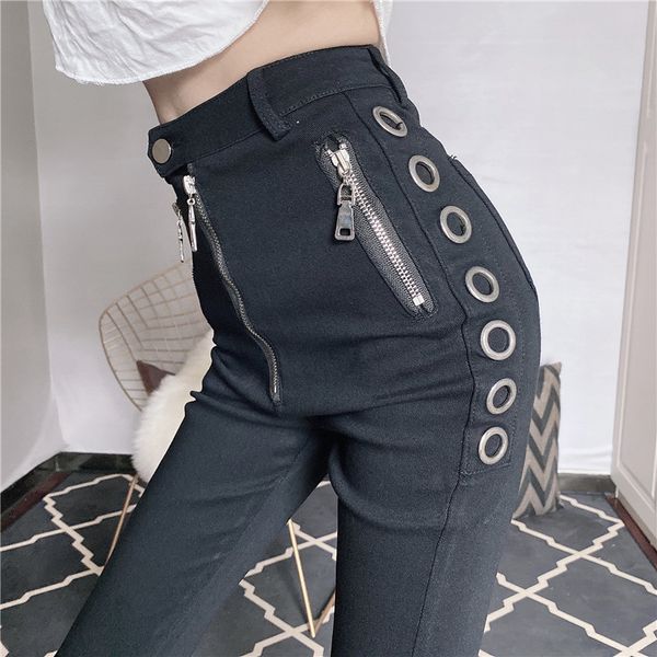 2020 early autumn new fashion korean style temperament high waist slimming elastic leggings pencil pants cropped pants women, Black;white
2020 early autumn new fashion korean style temperament high waist slimming elastic leggings pencil pants cropped pants women, Black;white