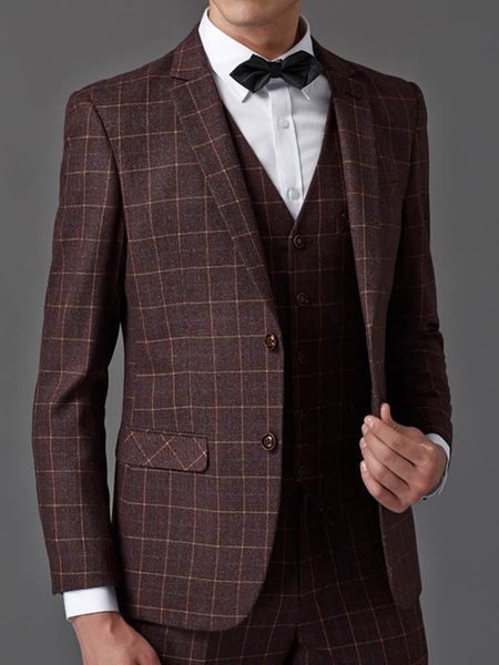 three-piece male formal business plaids suit for men's 2020 fashion boutique plaid wedding dress suit ( jacket + vest + pants ), White;black
three-piece male formal business plaids suit for men's 2020 fashion boutique plaid wedding dress suit ( jacket + vest + pants ), White;black