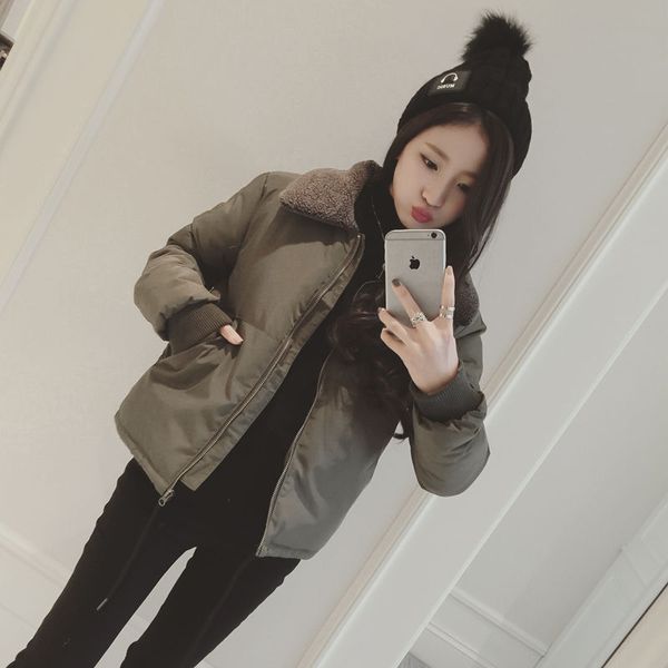 2020 winter new women fashion parkas solid casual new zipper loose thick coats outerwear korean style long sleeve jacket w421, Black
2020 winter new women fashion parkas solid casual new zipper loose thick coats outerwear korean style long sleeve jacket w421, Black