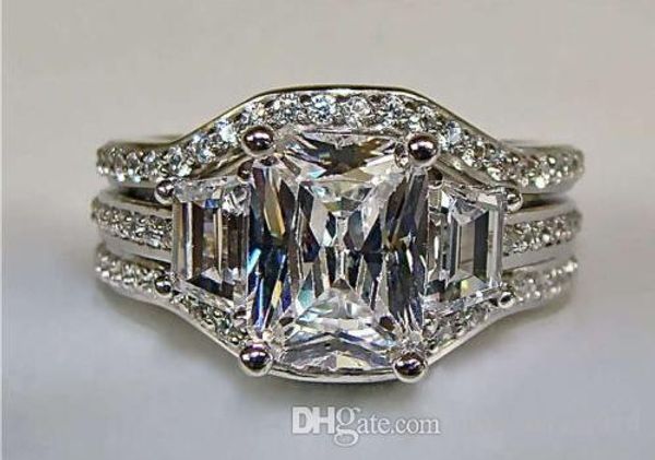 sz5-11 fashion jewelry princess cut 10kt white gold filled gf white z cz simulated diamond wedding lady women ring set, Slivery;golden
sz5-11 fashion jewelry princess cut 10kt white gold filled gf white z cz simulated diamond wedding lady women ring set, Slivery;golden