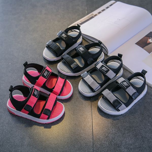 2020 new children's girls magic and magic sticker open toe sandals anti-slip light boys' sports sandals, Black;red
2020 new children's girls magic and magic sticker open toe sandals anti-slip light boys' sports sandals, Black;red