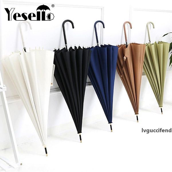 solid color umbrella men strong windproof semi automatic long umbrellas leather handle large women business umbrellas t200117 
solid color umbrella men strong windproof semi automatic long umbrellas leather handle large women business umbrellas t200117