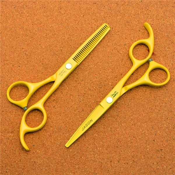 hair scissors 2pcs 5.5'' 16cm brand jason jp 440c yellow professional human hairdressing cutting shears +thinning j1023
hair scissors 2pcs 5.5'' 16cm brand jason jp 440c yellow professional human hairdressing cutting shears +thinning j1023