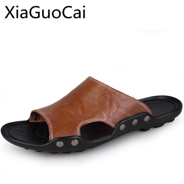 2020 fashion genuine leather men sandals solid summer eva dermis slipper shoes damping deodorization antiskid massage, Black
2020 fashion genuine leather men sandals solid summer eva dermis slipper shoes damping deodorization antiskid massage, Black
