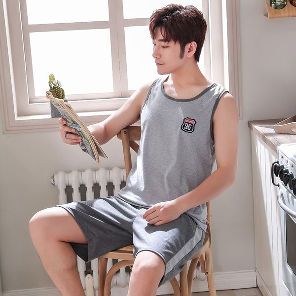 iijto men's pajamas vest summer cotton thin clothes clothes vest home clothing youth sleeveless summer home wear knitted cotton men, Black;brown
iijto men's pajamas vest summer cotton thin clothes clothes vest home clothing youth sleeveless summer home wear knitted cotton men, Black;brown