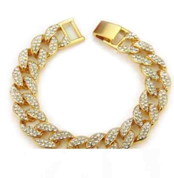 fashion mens luxury designer bracelets bangles gold silver iced bracelet out bracelet cuban link hip hop bracelets, Black
fashion mens luxury designer bracelets bangles gold silver iced bracelet out bracelet cuban link hip hop bracelets, Black