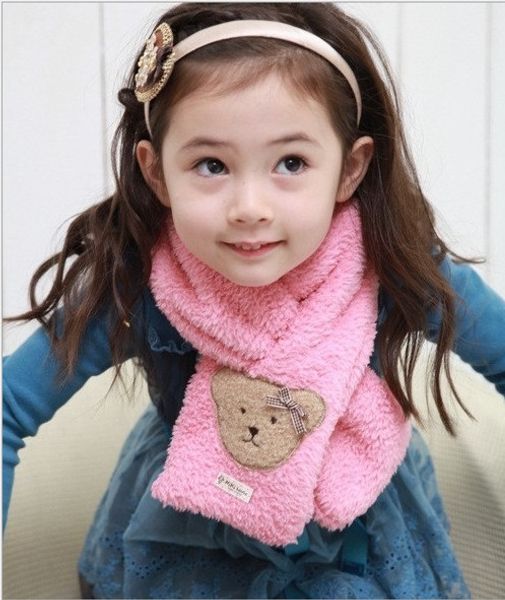 korean style girls season new solid color baby cute plush bear + small scarf flower scarf, Red;brown
korean style girls season new solid color baby cute plush bear + small scarf flower scarf, Red;brown
