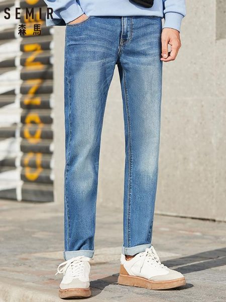 semir new denim trousers men brand hit color clothes white slim feet pants comfortable stretch student pants men, Blue
semir new denim trousers men brand hit color clothes white slim feet pants comfortable stretch student pants men, Blue