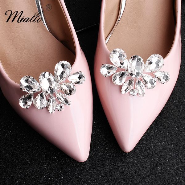 miallo 2020 women shoe buckle big austrian crystal wedding shoe clips bride bridesmaid bridal accessories jewelry, Golden;silver
miallo 2020 women shoe buckle big austrian crystal wedding shoe clips bride bridesmaid bridal accessories jewelry, Golden;silver