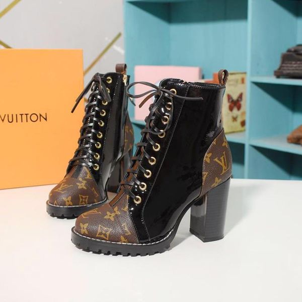 women boots leather star trail ankle boot chunky heel bottes femmes with box lady shoes vintage chaussures de femme fast ship womens shoes, Black
women boots leather star trail ankle boot chunky heel bottes femmes with box lady shoes vintage chaussures de femme fast ship womens shoes, Black