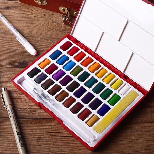 24/36/48colors solid watercolor paint pigment paints set with waterbrus bright color portable kids watercolor cake art supplies
24/36/48colors solid watercolor paint pigment paints set with waterbrus bright color portable kids watercolor cake art supplies