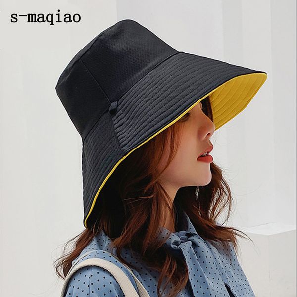 new women sun hats summer double side bucket hat female pure color sunbonnet fedoras outdoor fisherman hat visor basin cap, Blue;gray
new women sun hats summer double side bucket hat female pure color sunbonnet fedoras outdoor fisherman hat visor basin cap, Blue;gray