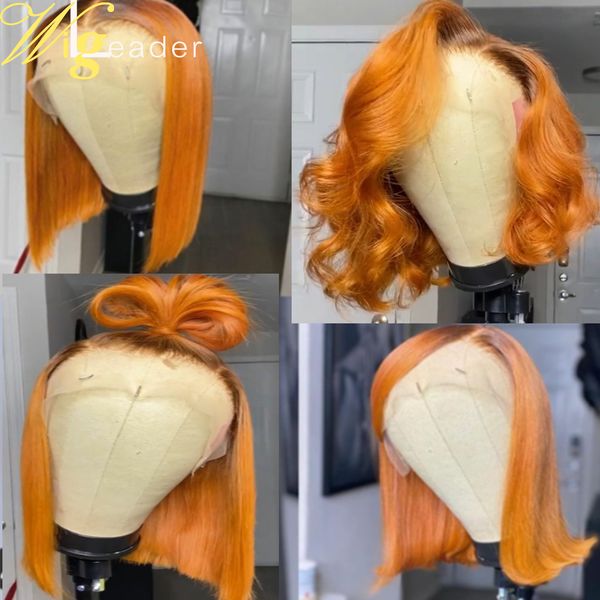 short orange bob preplucked 13x6 lace frontal wigs style remy ombre hair lace wig with baby hair, Black
short orange bob preplucked 13x6 lace frontal wigs style remy ombre hair lace wig with baby hair, Black