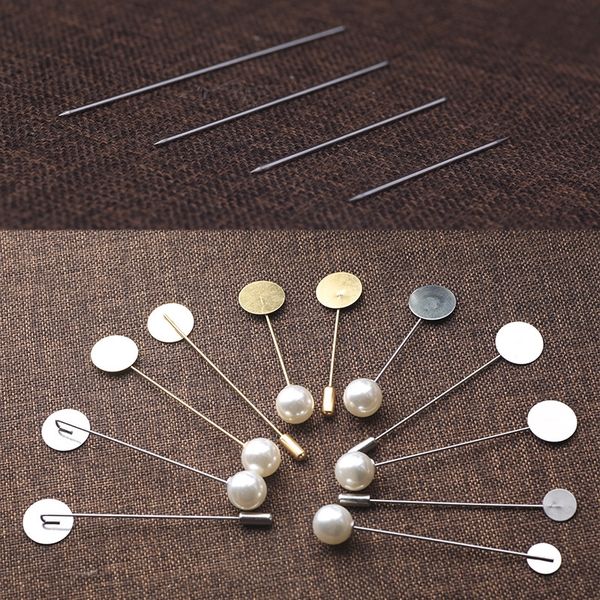 hand-made spot welding thickened steel brooch material pearl plug-in bolt accessory bolt pin pin accessory, Silver
hand-made spot welding thickened steel brooch material pearl plug-in bolt accessory bolt pin pin accessory, Silver