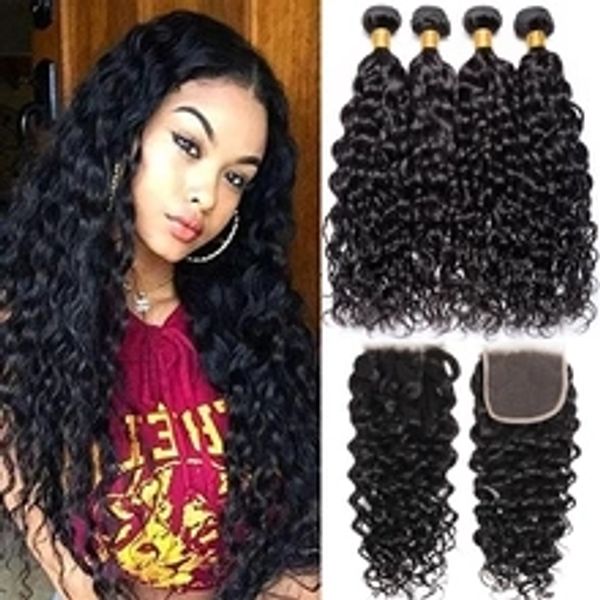 28 30 inch 3 4 brazilian hair weave bundles with lace frontal closure remy deep wave human hair water wave double drawn, Black
28 30 inch 3 4 brazilian hair weave bundles with lace frontal closure remy deep wave human hair water wave double drawn, Black