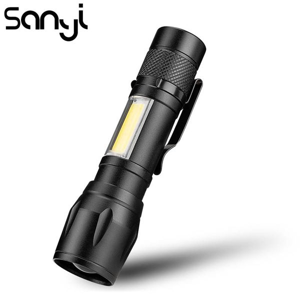 sanyi 3 modes torch xpe+cob portable lantern camping light hunting lamp lighting for outdoor power by: 1 x battery
sanyi 3 modes torch xpe+cob portable lantern camping light hunting lamp lighting for outdoor power by: 1 x battery