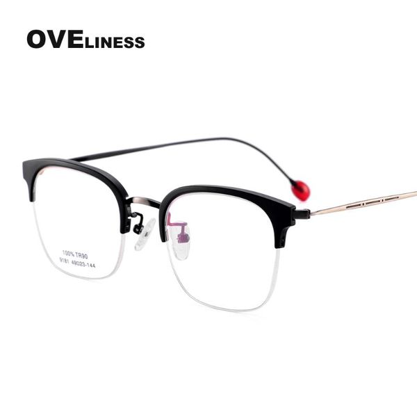 2020 fashion eyeglasses frames retro glasses frame women men optical myopia prescription clear glasses half spectacle eyewear, Black
2020 fashion eyeglasses frames retro glasses frame women men optical myopia prescription clear glasses half spectacle eyewear, Black