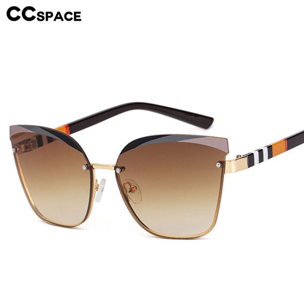 49123 frameless cat eye stripe luxury sunglasses men women fashion shades uv400 vintage glasses, White;black
49123 frameless cat eye stripe luxury sunglasses men women fashion shades uv400 vintage glasses, White;black