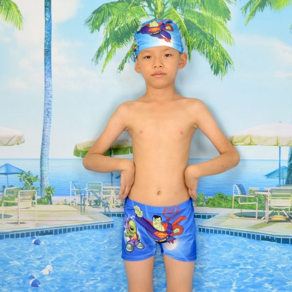 9-15 cap trunks ) (9-15 swimming cap swimming trunks, Black