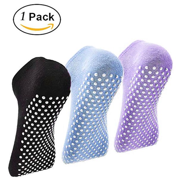 1 pair women yoga socks quick-dry anti slip silicone gym pilates ballet socks fitness sport cotton breathable elasticity, Black
1 pair women yoga socks quick-dry anti slip silicone gym pilates ballet socks fitness sport cotton breathable elasticity, Black