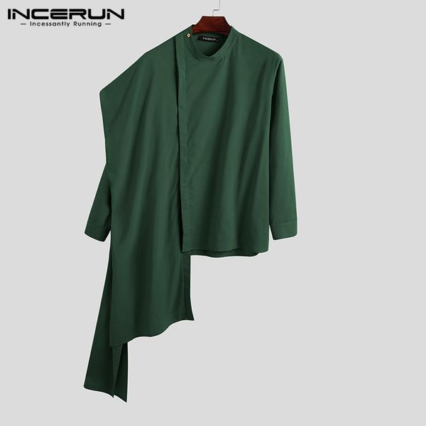 men stand collar buttons muslim kaftan blouse vintage irregular cotton shirts long sleeve solid color islamic camisa incerun 5xl, White;black
men stand collar buttons muslim kaftan blouse vintage irregular cotton shirts long sleeve solid color islamic camisa incerun 5xl, White;black