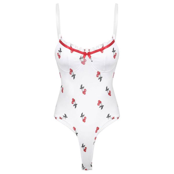 womens beachwear sweet summer cherry printing adjustable spaghetti straps high cut ruffle bodysuit leotard camisole vest top, Black;white
womens beachwear sweet summer cherry printing adjustable spaghetti straps high cut ruffle bodysuit leotard camisole vest top, Black;white