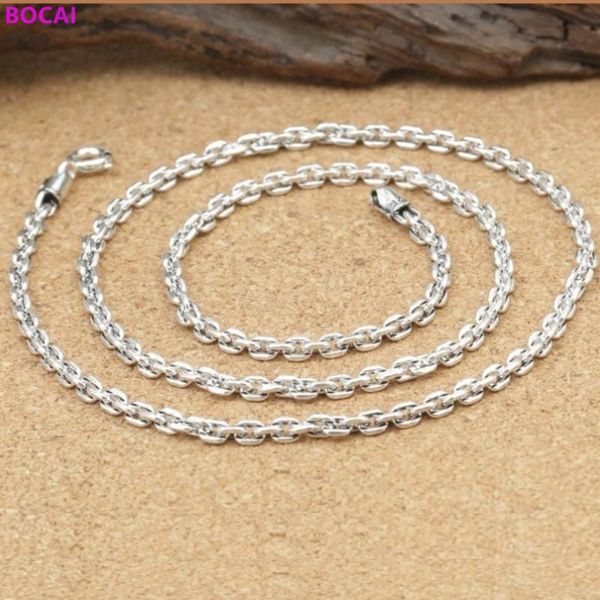 bocai s925 sterling silver necklace 2020 new fashion jewelry 2.5mm checkered chain men's and women's thai silver necklace
bocai s925 sterling silver necklace 2020 new fashion jewelry 2.5mm checkered chain men's and women's thai silver necklace