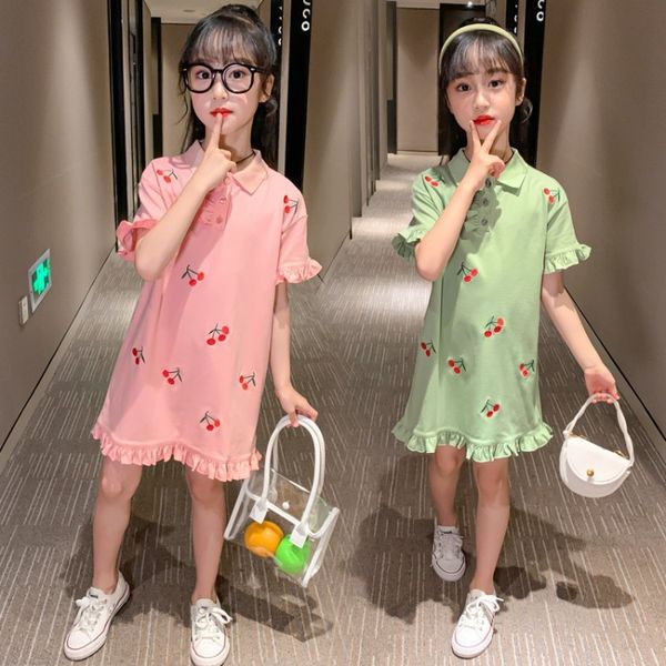 clothing girls 2020 summer cherry base shirt clothing children's children's fashion versatile girl's clothes, Blue
clothing girls 2020 summer cherry base shirt clothing children's children's fashion versatile girl's clothes, Blue