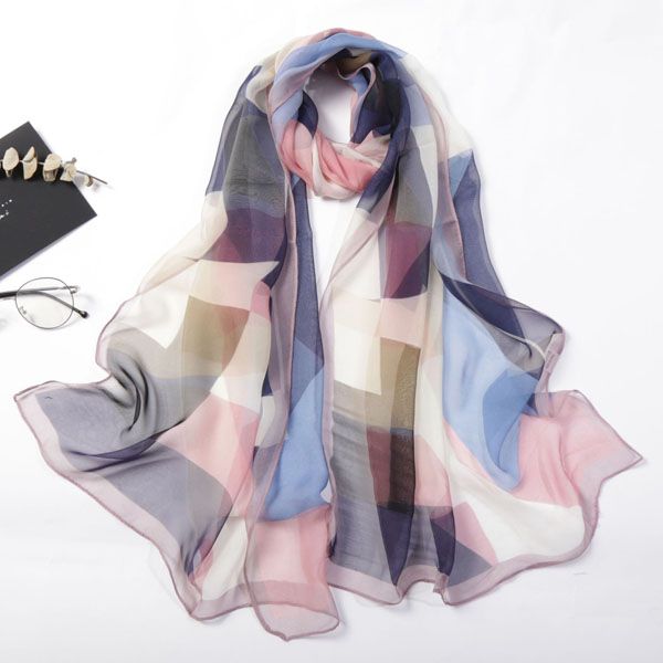 s1594 women slik scarf sun-screen imitated silk triangle geometry shawl wraps scarf elegant thin beach scarves, Blue;gray
s1594 women slik scarf sun-screen imitated silk triangle geometry shawl wraps scarf elegant thin beach scarves, Blue;gray