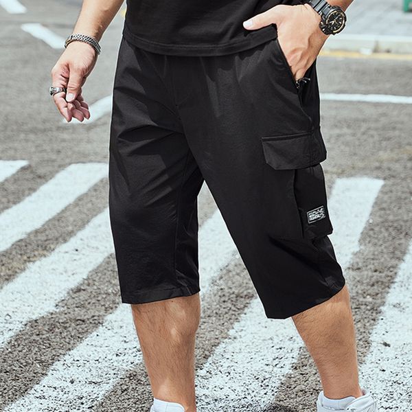 men casual cropped pants loose breathable thin casual shorts solid color simple wild quick-drying shorts male large size, White;black
men casual cropped pants loose breathable thin casual shorts solid color simple wild quick-drying shorts male large size, White;black