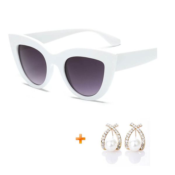 sunglasses vintage white cat eye women lunette de soleil femme uv400 trending styles gray lenses shades ladies glasses 06, White;black
sunglasses vintage white cat eye women lunette de soleil femme uv400 trending styles gray lenses shades ladies glasses 06, White;black