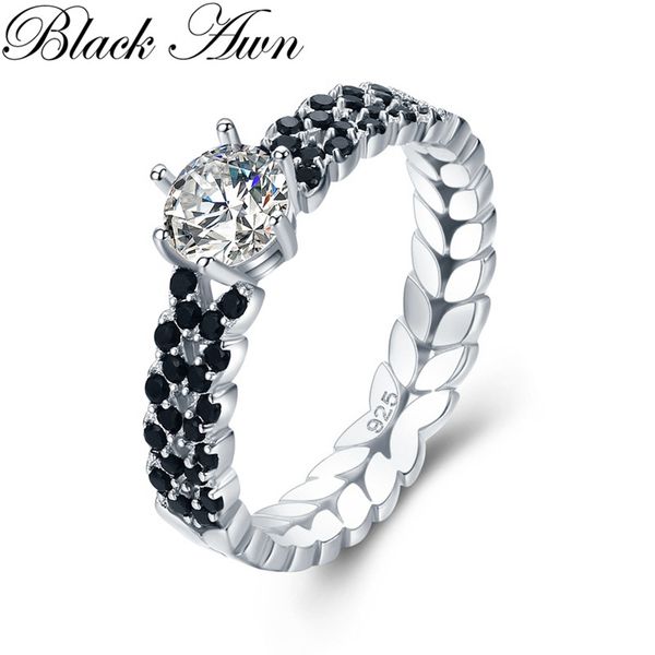 office 2.1g 925 sterling silver jewelry black spinel leaf engagement rings for women bijoux bague c480, Golden;silver
office 2.1g 925 sterling silver jewelry black spinel leaf engagement rings for women bijoux bague c480, Golden;silver