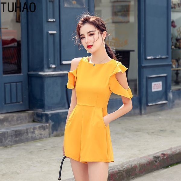 tuhao 2020 summer office lady yellow color playsuit women elegant office overalls romper casual loose short sleeve jumpsuit wm48, Black;white
tuhao 2020 summer office lady yellow color playsuit women elegant office overalls romper casual loose short sleeve jumpsuit wm48, Black;white