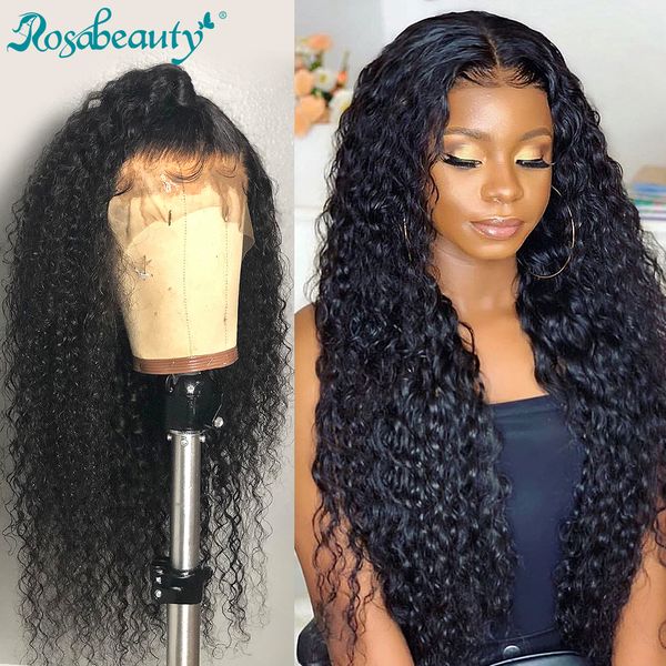 Rosabeuty 8-26 Inch Curly 360 Lace Frontal Wig Pre Plucked 250 Density Lace Front Human Hair Wigs For Black women Deep Wave Remy, Natural color
Rosabeuty 8-26 Inch Curly 360 Lace Frontal Wig Pre Plucked 250 Density Lace Front Human Hair Wigs For Black women Deep Wave Remy, Natural color