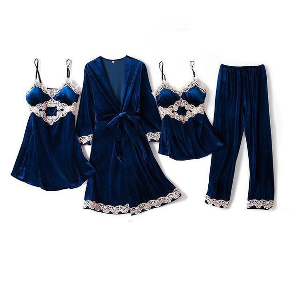 women's sleepwear autumn warm women pyjamas suit velvet kimono robe lace pajamas set nightwear home clothes navy blue bathrobe gown hom, Black;red
women's sleepwear autumn warm women pyjamas suit velvet kimono robe lace pajamas set nightwear home clothes navy blue bathrobe gown hom, Black;red