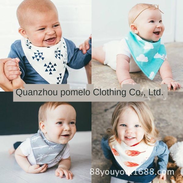 double-sided saliva printing baby 4-piece triangle towel triangle towel 40 baby bib ins new style
double-sided saliva printing baby 4-piece triangle towel triangle towel 40 baby bib ins new style